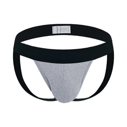 Men's Classic Elastic Jockstrap in Gray by Gallery Man