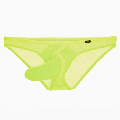 Men's Sexy Briefs Underwear with Elephant Nose Trunk in Green by Gallery Man