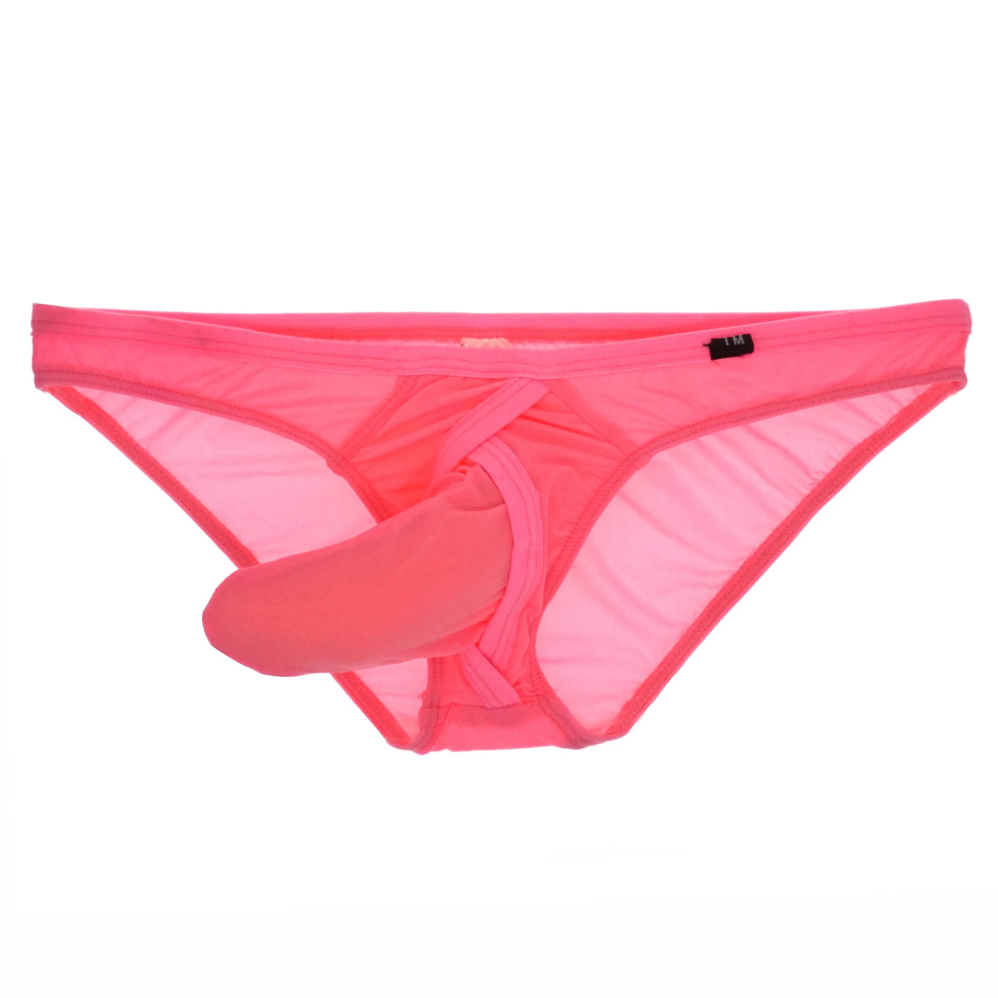 Men's Sexy Briefs Underwear with Elephant Nose Trunk in Pink by Gallery Man