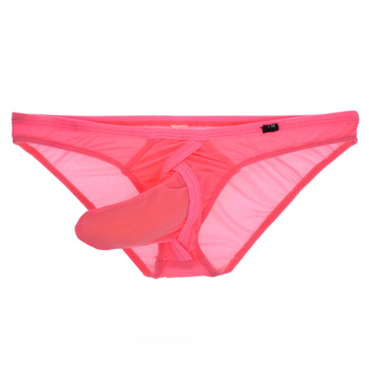 Men's Sexy Briefs Underwear with Elephant Nose Trunk in Pink by Gallery Man