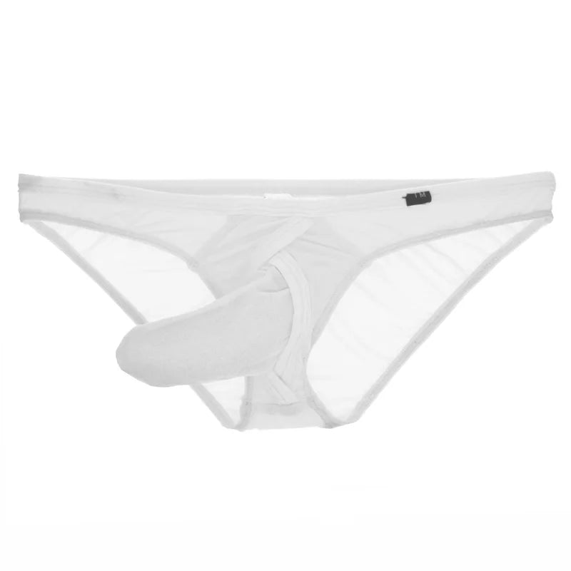 Men's Sexy Briefs Underwear with Elephant Nose Trunk in White by Gallery Man