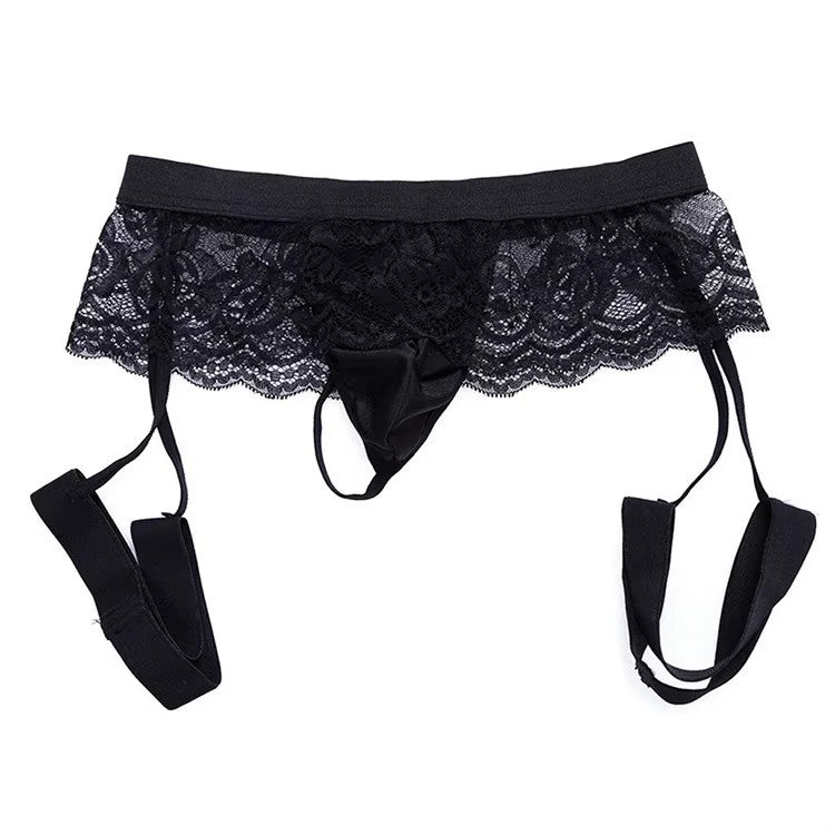 Men's Fashion Lingerie Underwear in Black by Gallery Man