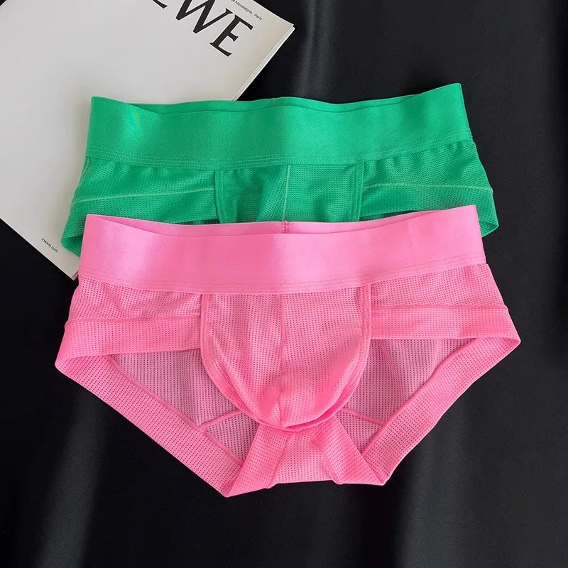 Men’s Ice Silk Cooling Briefs with Wide Waistband & Contour Pouch by Gallery Man