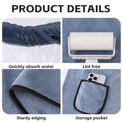 Men’s Quick-Dry Comfort Wrap Towel – Bath & Gym by Gallery Man