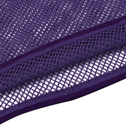 Men’s Sheer Mesh T-Shirt – Breathable Slim Fit See-Through Top in Purple by Gallery Man
