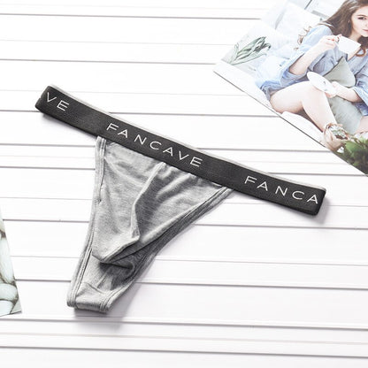 Men Stylist Thong Underwear in Gray by Gallery Man