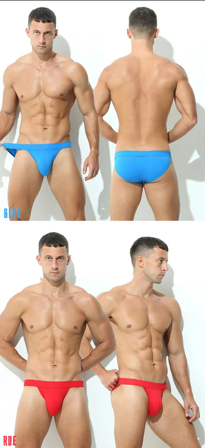 Men's Ice Silk Sexy Briefs Thong Style by Gallery Man