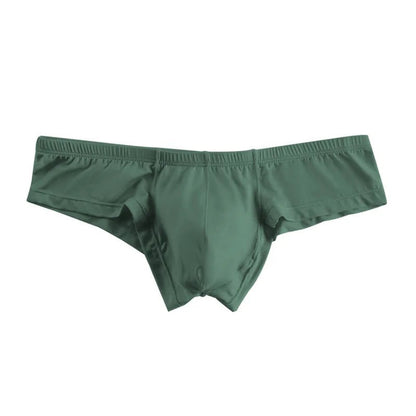 Men's Quality Briefs Thin Soft Comfortable Underwear in Dark Green by Gallery Man