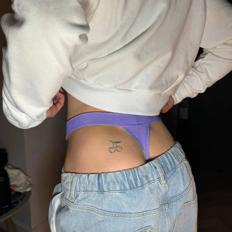 Men's Sexy Thongs Briefs Comfortable Underwear in Purple by Gallery Man