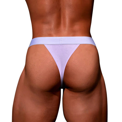Men's Sexy Thongs Briefs Comfortable Underwear in Purple by Gallery Man