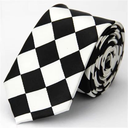 Fashion Ties Narrow Skinny Neckties Unisex
