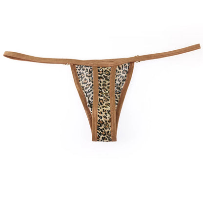 galleryman.com - Men Leopard Thong Underwear Yellow