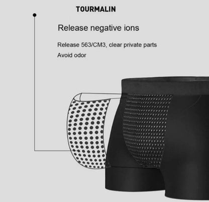 2 pcs Men's Boxer Briefs Magnetic Therapy Underwear