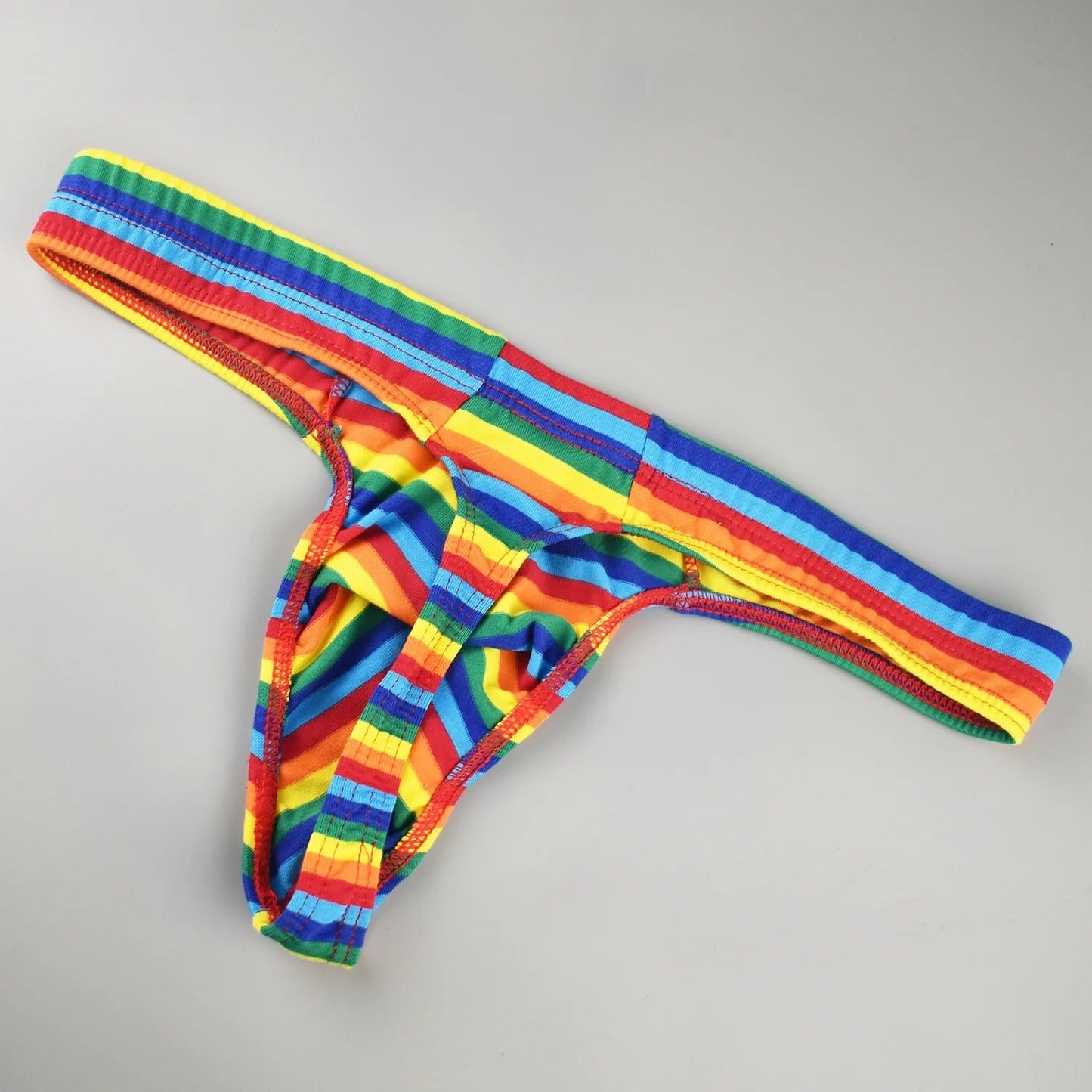 gallaryman.com - Men's Sexy Thong Striped Rainbow Underwear