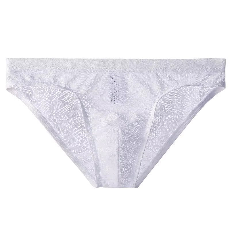Caleçon Homme Sexy en Dentelle Culotte Transparente