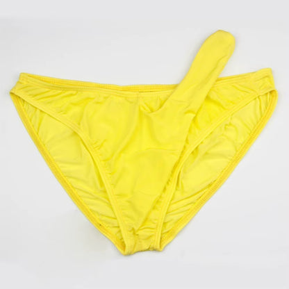 Herren Eis Seide Transparent Elefantenrüssel Slip Unterwäsche