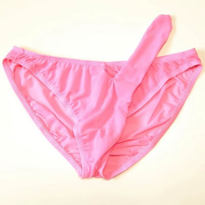 Herren Eis Seide Transparent Elefantenrüssel Slip Unterwäsche