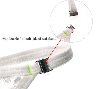 galleryman.com - Men's Sexy Lace G String Thong Panties Waistband Buckles 