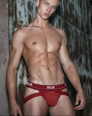 galleryman.com - Men's Sport Stylish Jockstrap Underwear Red