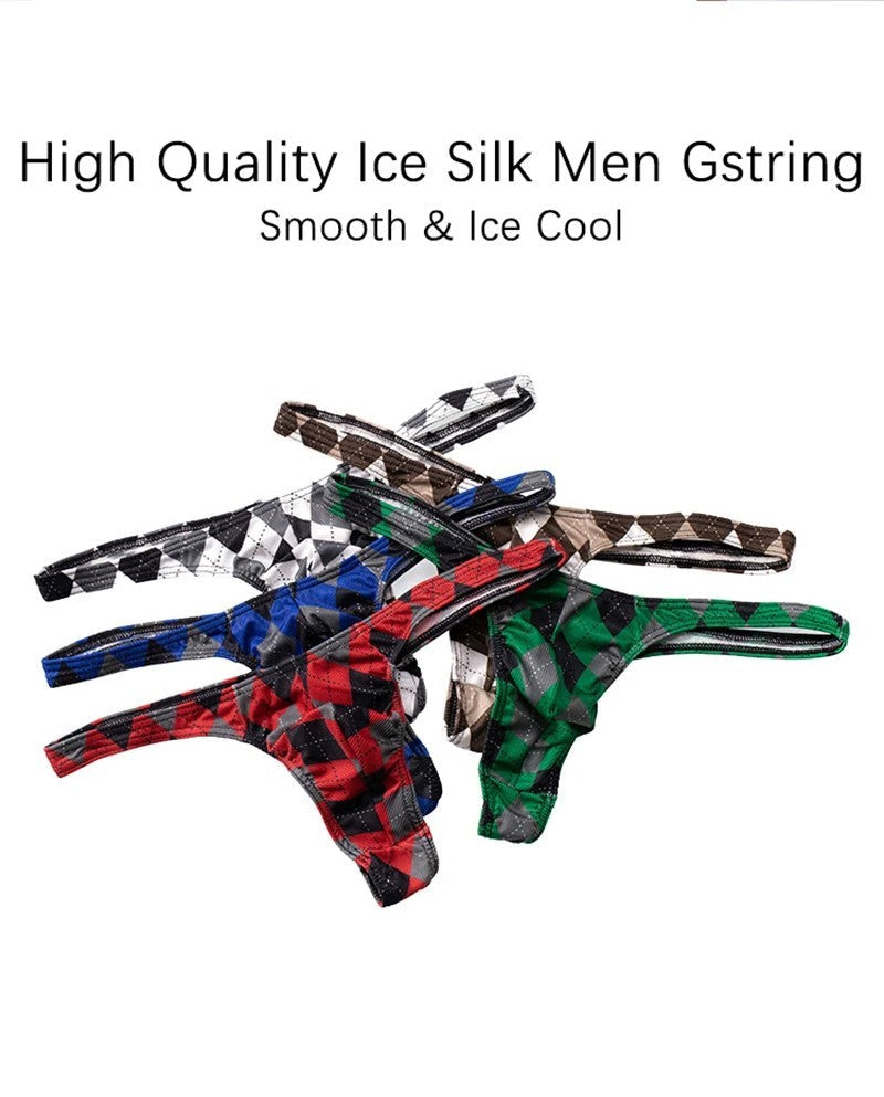 galleryman.com - Men's Thong Ice Silk U Bulge Pouch Underwear
