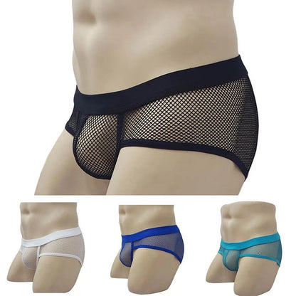 galleryman.com - Men Fishnet Briefs Breathable Underwear