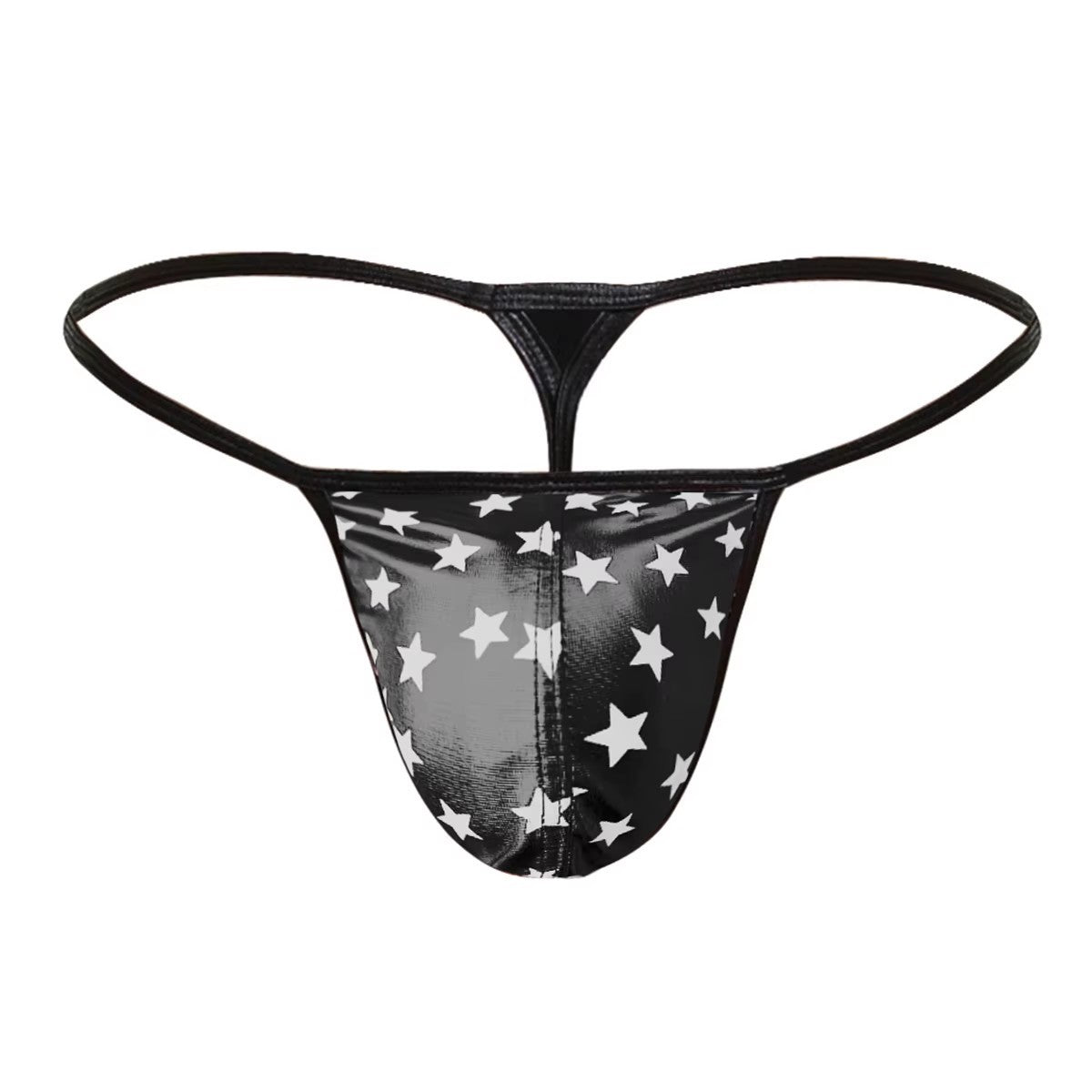 Men’s Sexy Stars Printed Micro Thong Bikini