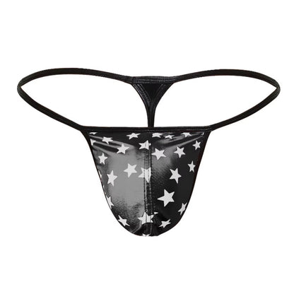 Men’s Sexy Stars Printed Micro Thong Bikini