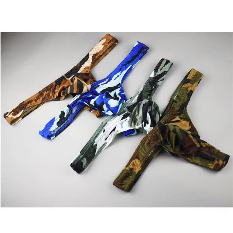 Men's Sexy Camouflage T-Thong Underwear