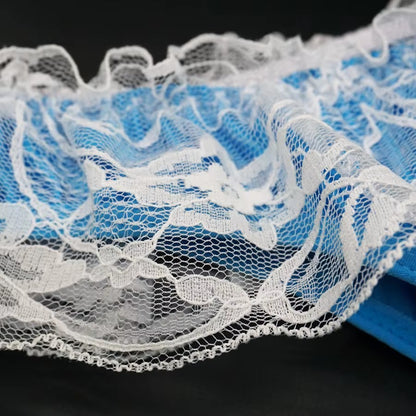 galleryman.com - Sexy Men Lace Thong Panties U Convex Pouch Blue