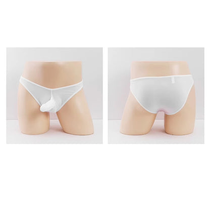 Herren Eis Seide Transparent Elefantenrüssel Slip Unterwäsche