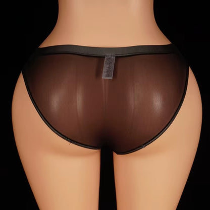 Herren Slips Mesh Transparent Offen Elefantennase Ultraleicht Unterwäsche