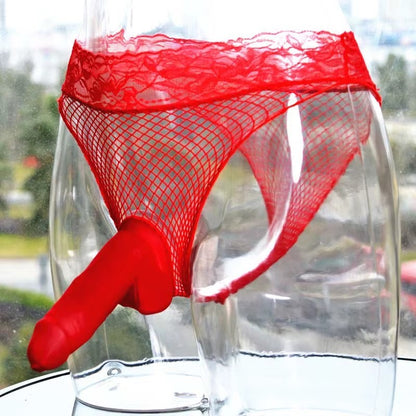 galleryman.com - Men Elephant Nose Briefs Lingerie Red