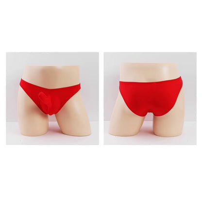 Herren Eis Seide Transparent Elefantenrüssel Slip Unterwäsche