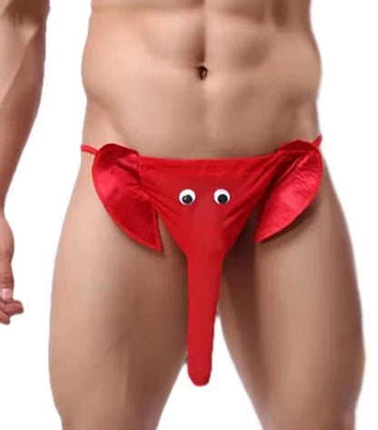 galleryman.com - Men's Funny Sexy Elephant Nose G-string Underwear Red