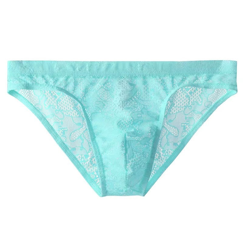 Caleçon Homme Sexy en Dentelle Culotte Transparente