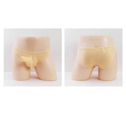 Herren Eis Seide Transparent Elefantenrüssel Slip Unterwäsche
