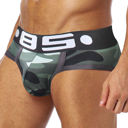 galleryman.com - Men Camouflage Briefs Underwear Gray