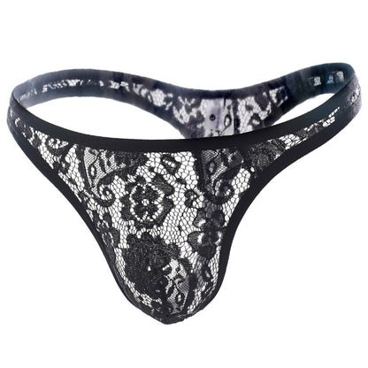 galleryman.com - Men Lace Thongs Underwear Black