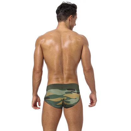 galleryman.com - Men Briefs Camouflage Underwear Green