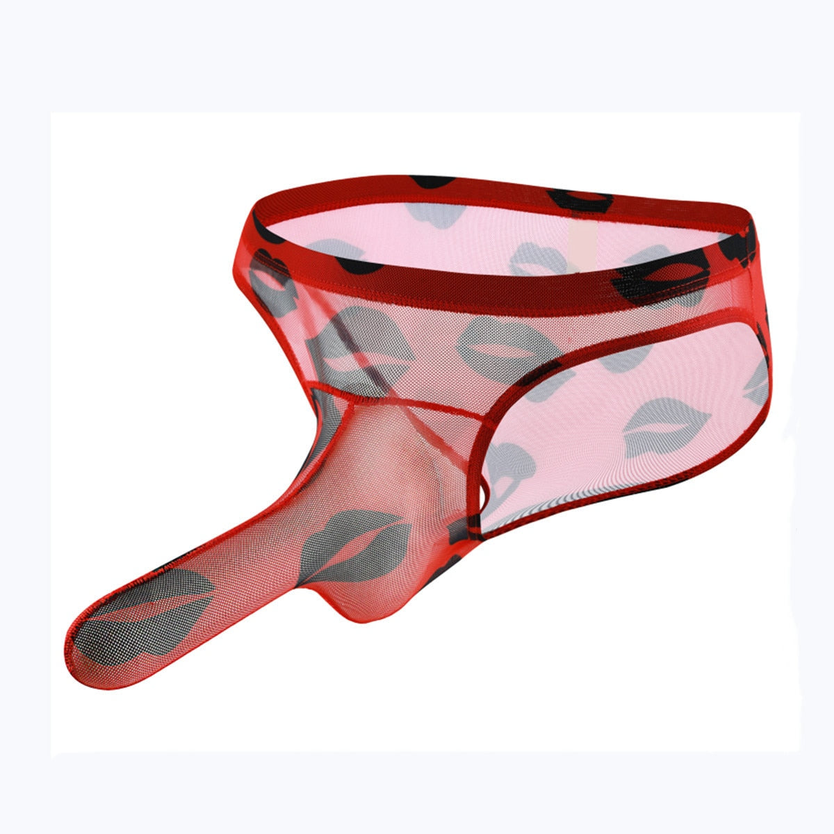 Men's Sexy Elephant Nose Translucent Briefs Underwear