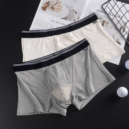 Men’s Breathable Boxer Briefs with Front Pouch Support Underwear