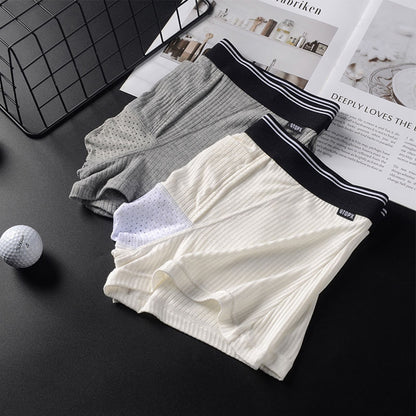 Men’s Breathable Boxer Briefs with Front Pouch Support Underwear