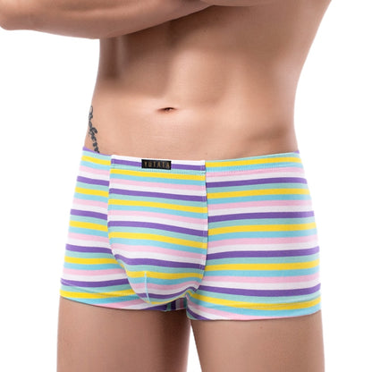 Men’s Bold Striped Boxer Briefs Underwear