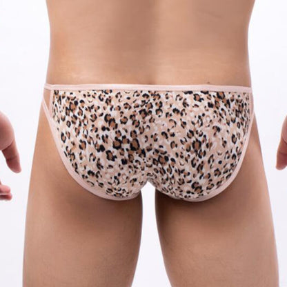 Men's Sexy Leopard Briefs Low Rise Underwear
