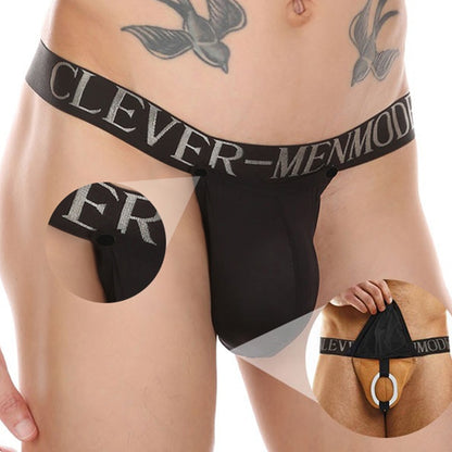 Men's Sexy Detachable Ring Thong Underwear