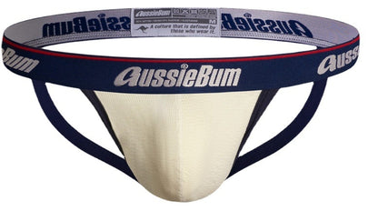 galleryman.com - Men Stylish Elastic Jockstraps Underwear Beige