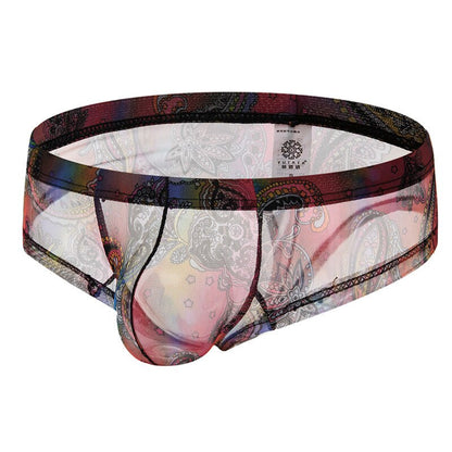 galleryman.com - Men Translucent Bohemian Style Briefs Underwear Rainbow