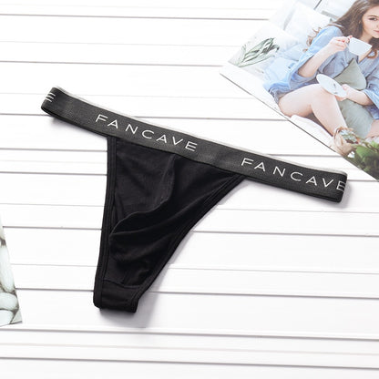 Men Stylist Thong Underwear in Black by Gallery Man