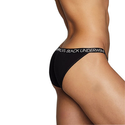 Men's Briefs Stylist Underwear in Black by Gallery Man